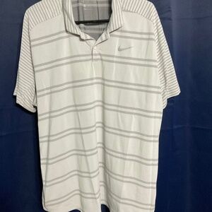 Nike golf shirt gray and white XXL. M10